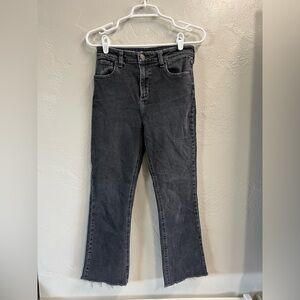 BDG Women's Black Crop Distressed Jeans Size 26